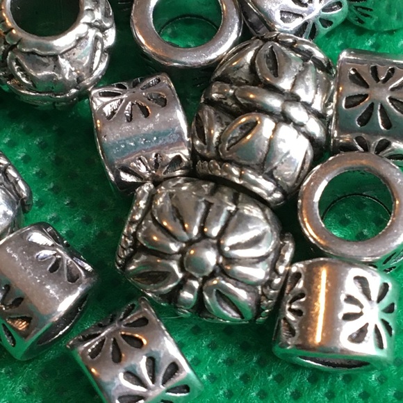Silver spacer beads - Picture 3 of 4